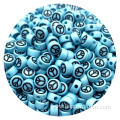 Multi-color 4*7mm large peace sign charm beads